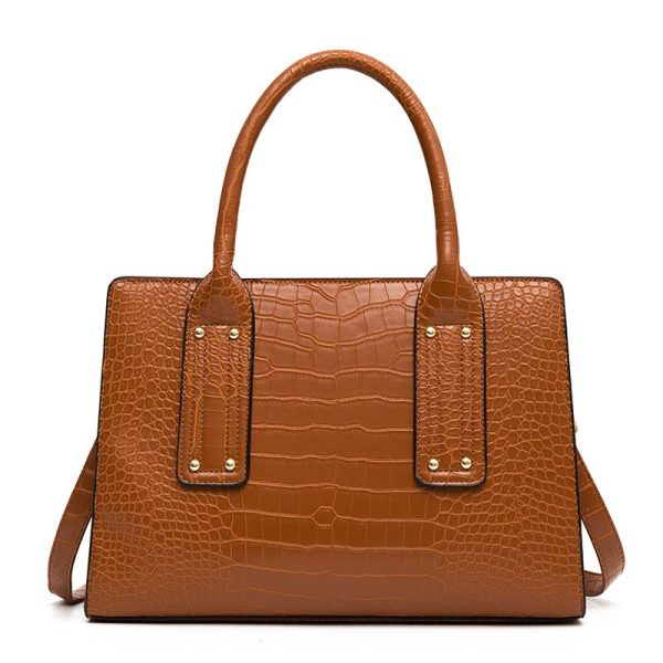 Crocodile pattern Handbag - Image 4