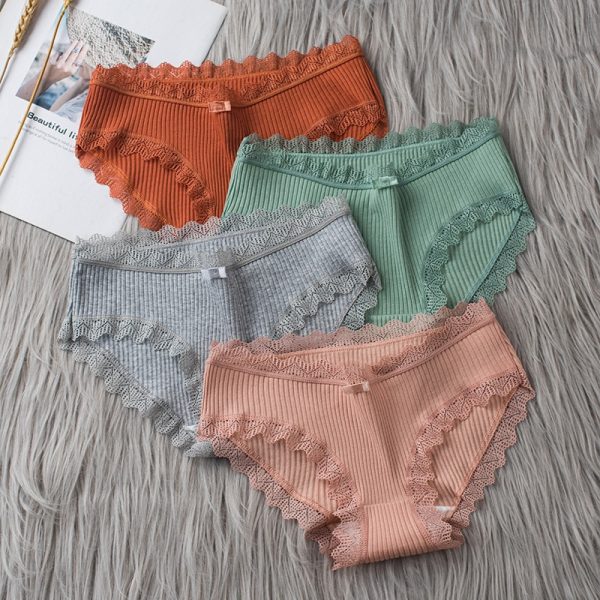 Women's Middle-Waist Cotton Panties - Image 3