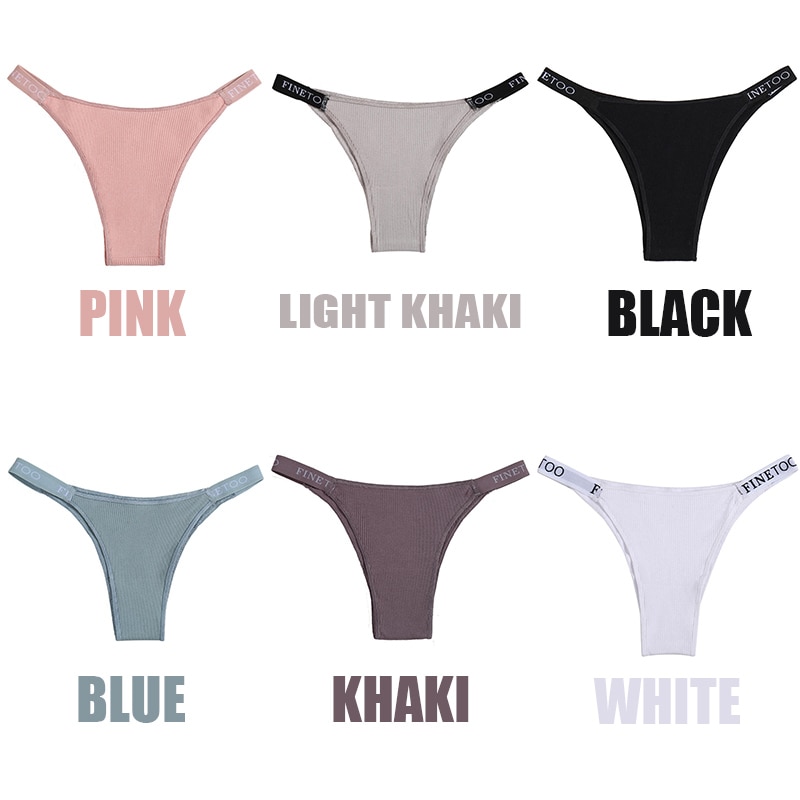 3PCS/Set Cotton Thong for Women