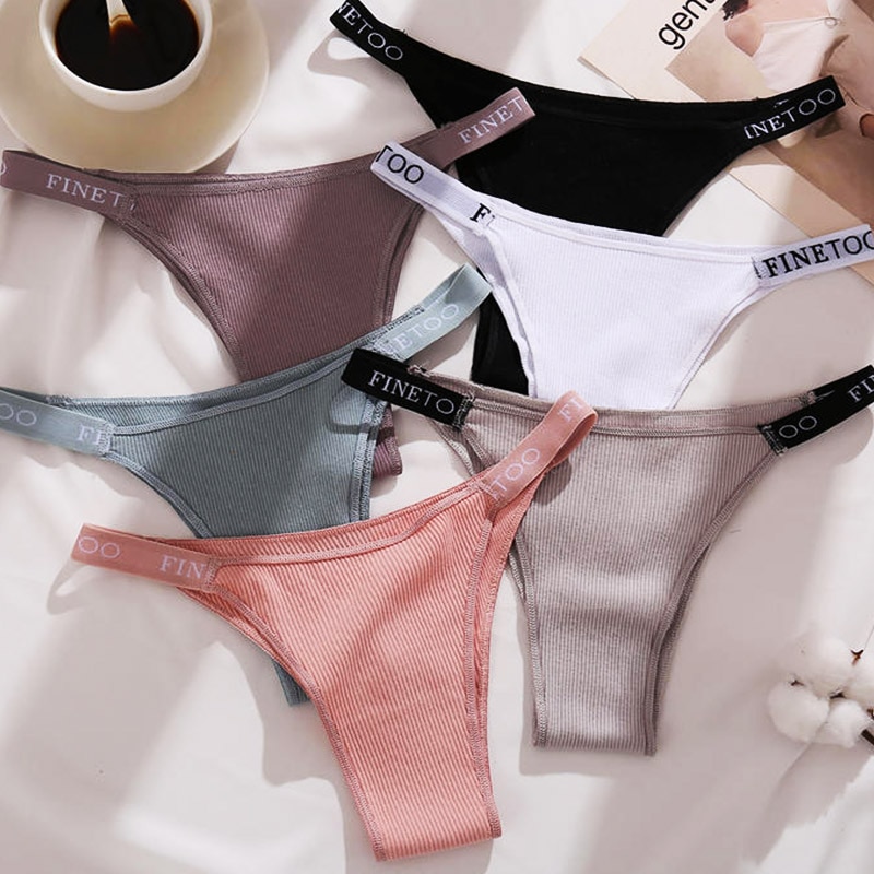 3PCS/Set Cotton Thong for Women