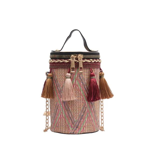 woven cylinder bag - Image 6