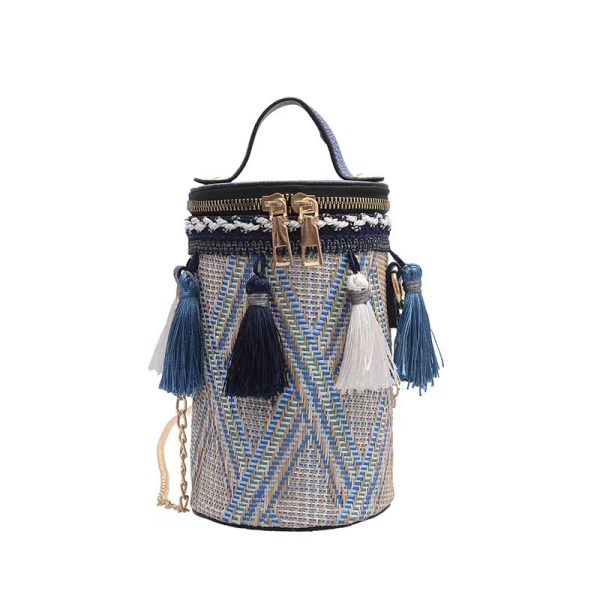 woven cylinder bag - Image 7